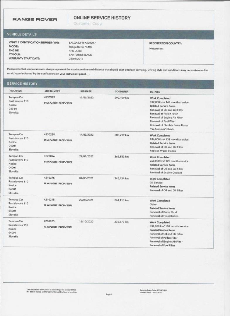 Land Rover Range Rover 4.4L SDV8 Vogue LWB – Obrázok 55