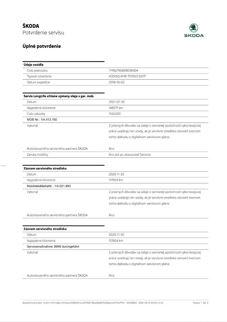Škoda Kodiaq 7MIEST 2.0 TDI DSG Ambition+ / Po servise – Obrázok 32
