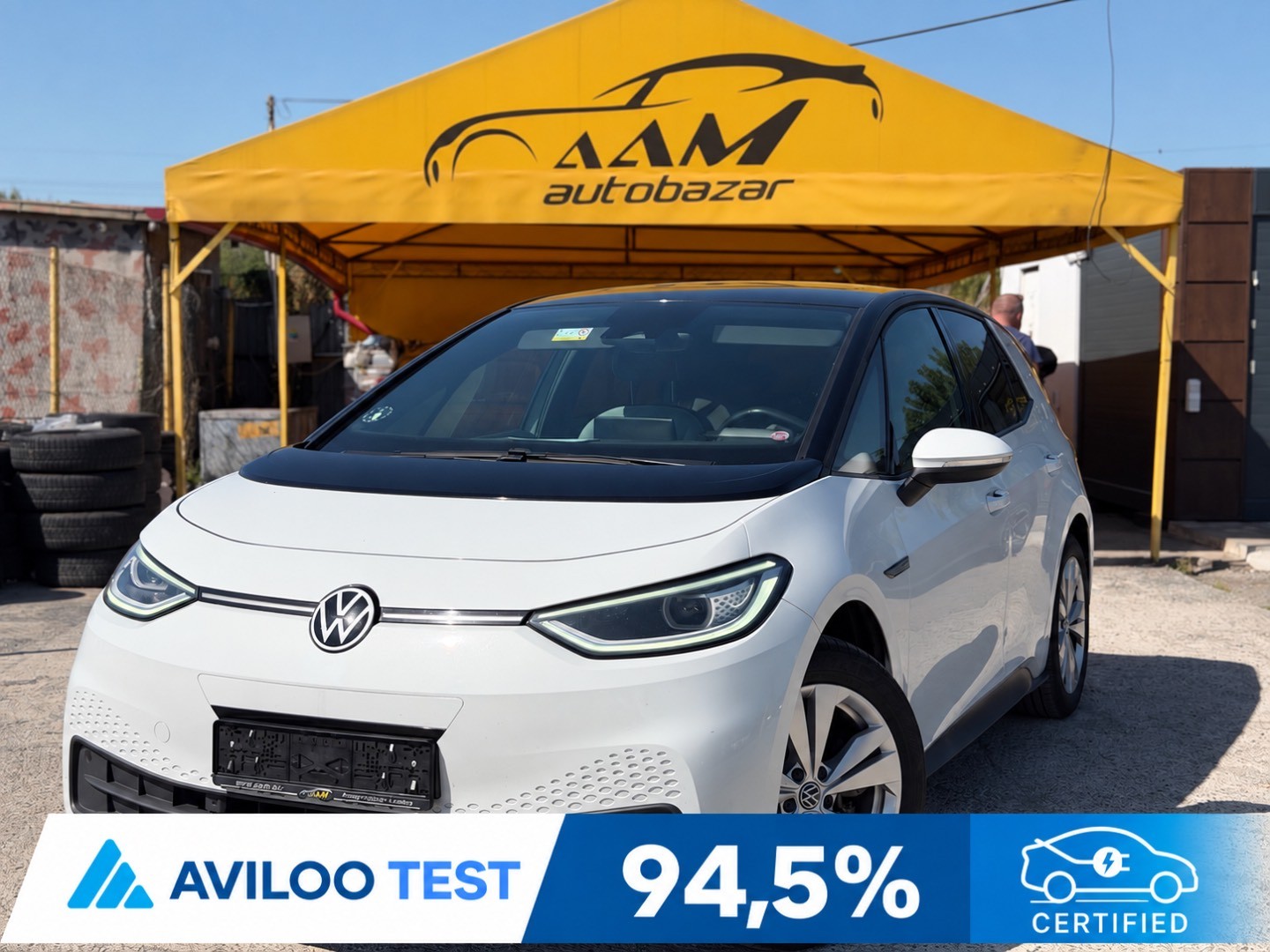 Volkswagen ID.3 58kWh -2021/64tis. KM-Tep. čerpadlo -NEBÚRANÉ